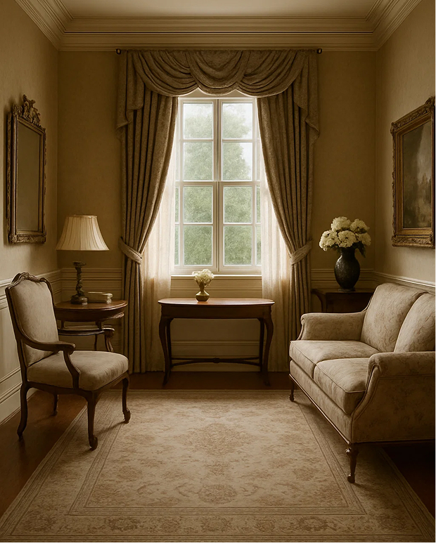 Arredamento stile classico render