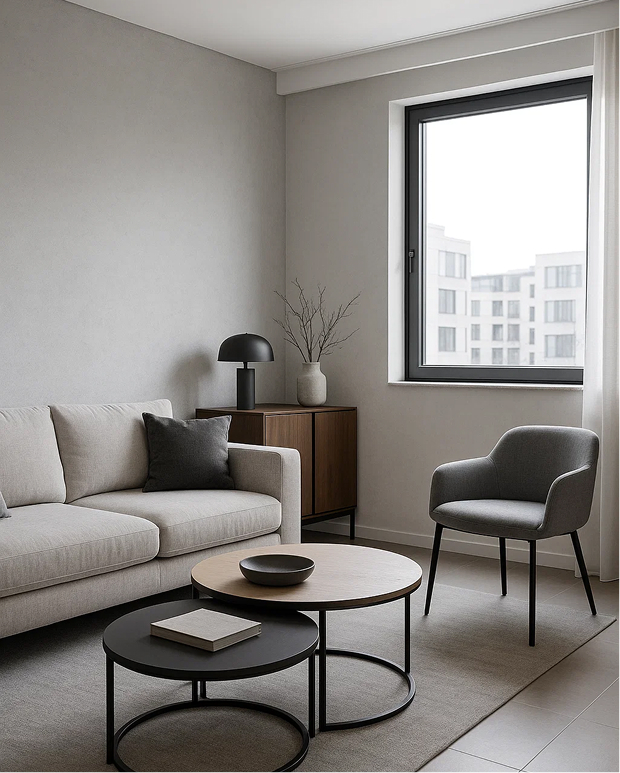 Arredamento stile contemporaneo render